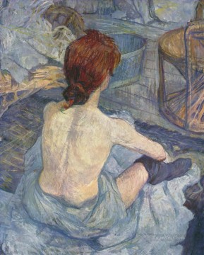 Mujer en su trabajo 1896 Toulouse Lautrec Henri de Pinturas al óleo